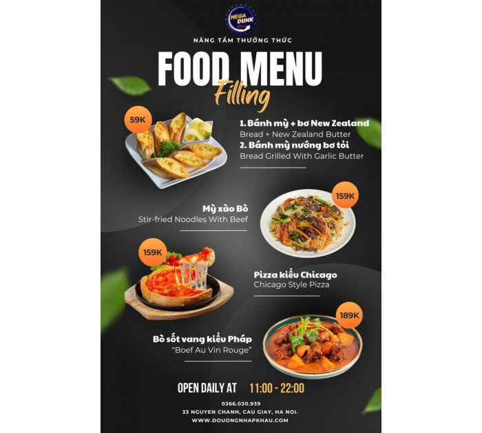 Món phụ (100K - 190K/phần) 2